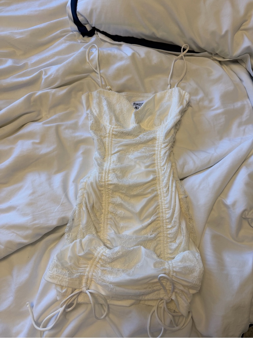 Princess Polly White Lace Mini Dress
